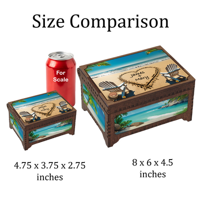 Romantic Writing In the Sand Beach MP3 Music Box