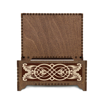 Engraved Hummingbird Music Box