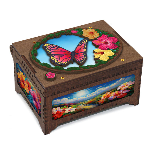 Colorful Butterfly MP3 Music Box