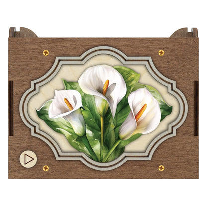 Colorful Calla Lily Music Box