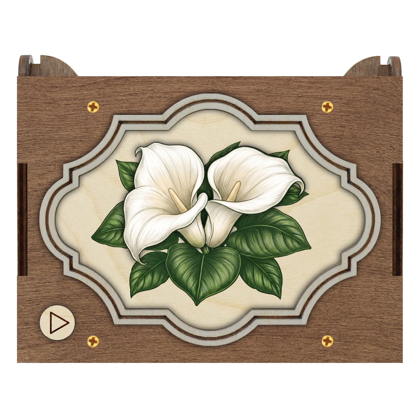 Colorful Calla Lily Music Box