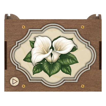 Colorful Calla Lily Music Box
