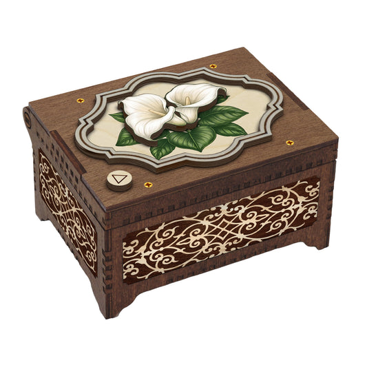 Colorful Calla Lily Music Box