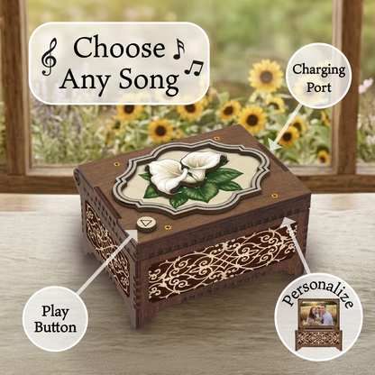 Colorful Calla Lily Music Box