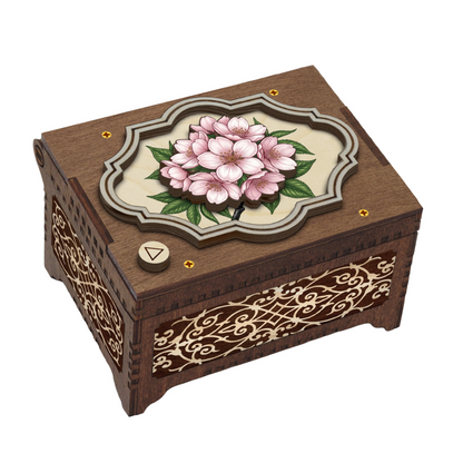 Colorful Cherry Blossom Music Box