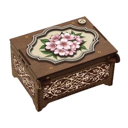 Colorful Cherry Blossom Music Box