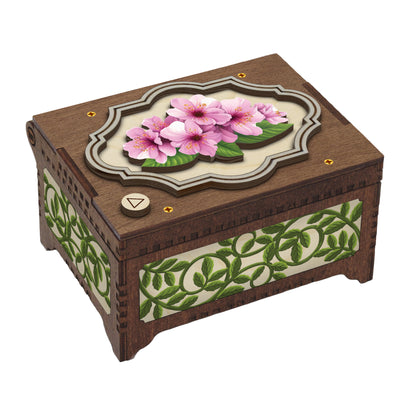 Colorful Cherry Blossom Music Box