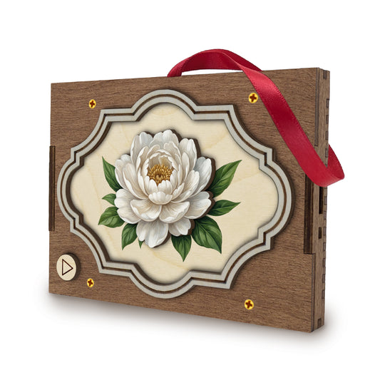 Flower MP3 Musical Ornament, 21 Flower Choices