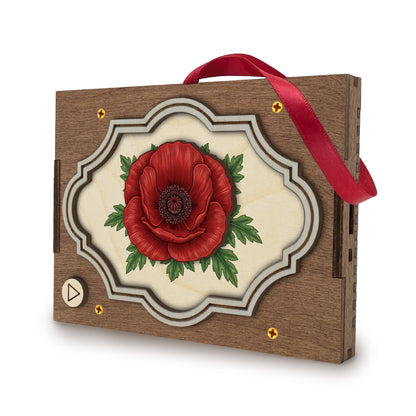 Flower MP3 Musical Ornament, 21 Flower Choices