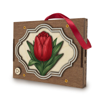 Flower MP3 Musical Ornament, 21 Flower Choices