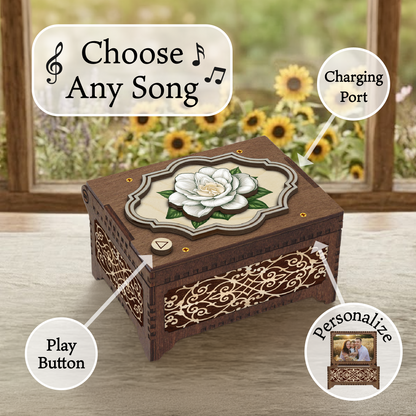 Colorful Flower Choice Music Box