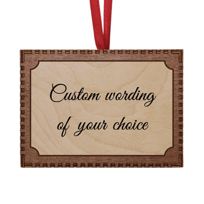 Custom Photo & Text MP3 Musical Ornament