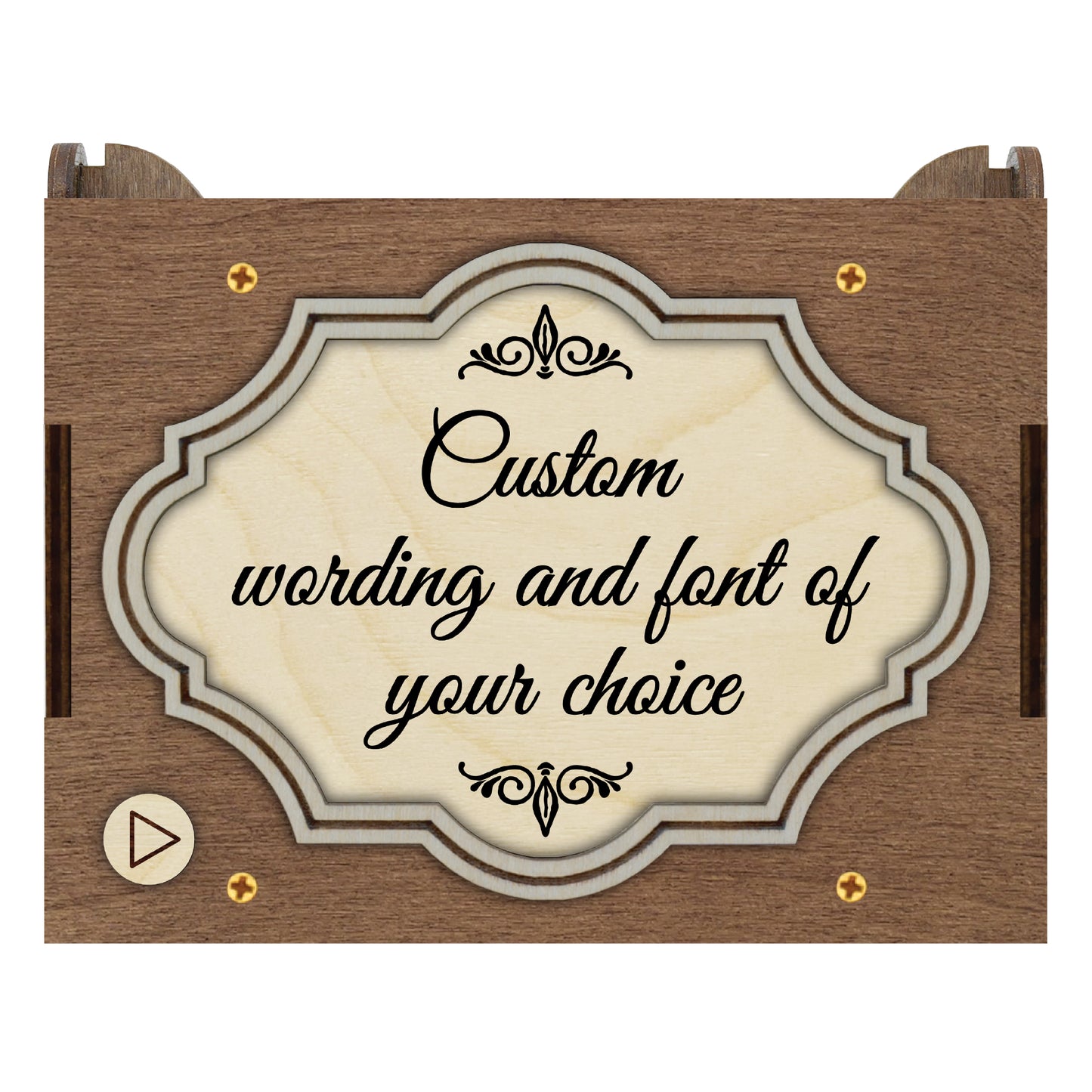 Custom Photo and Text MP3 Music Box