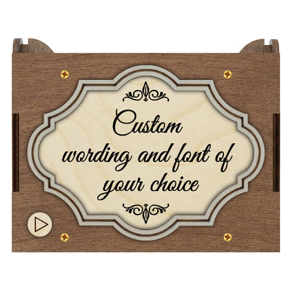 Custom Photo and Text MP3 Music Box