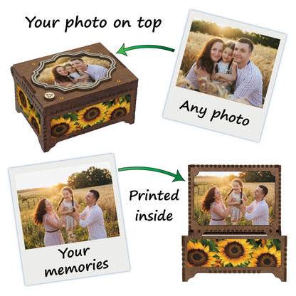 Custom Photo and Text MP3 Music Box