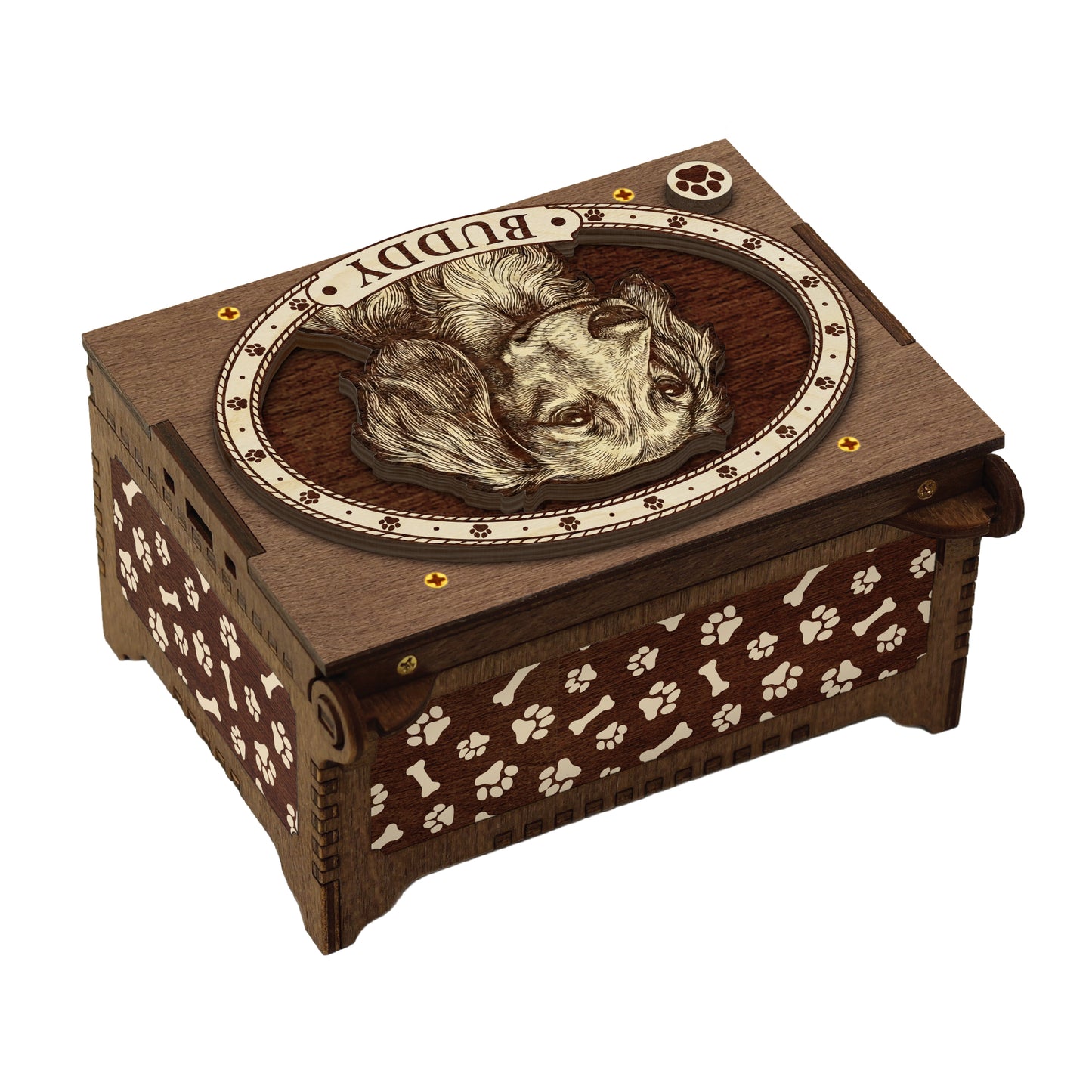 Dachshund Dog Custom Memorial Music Box, Urn