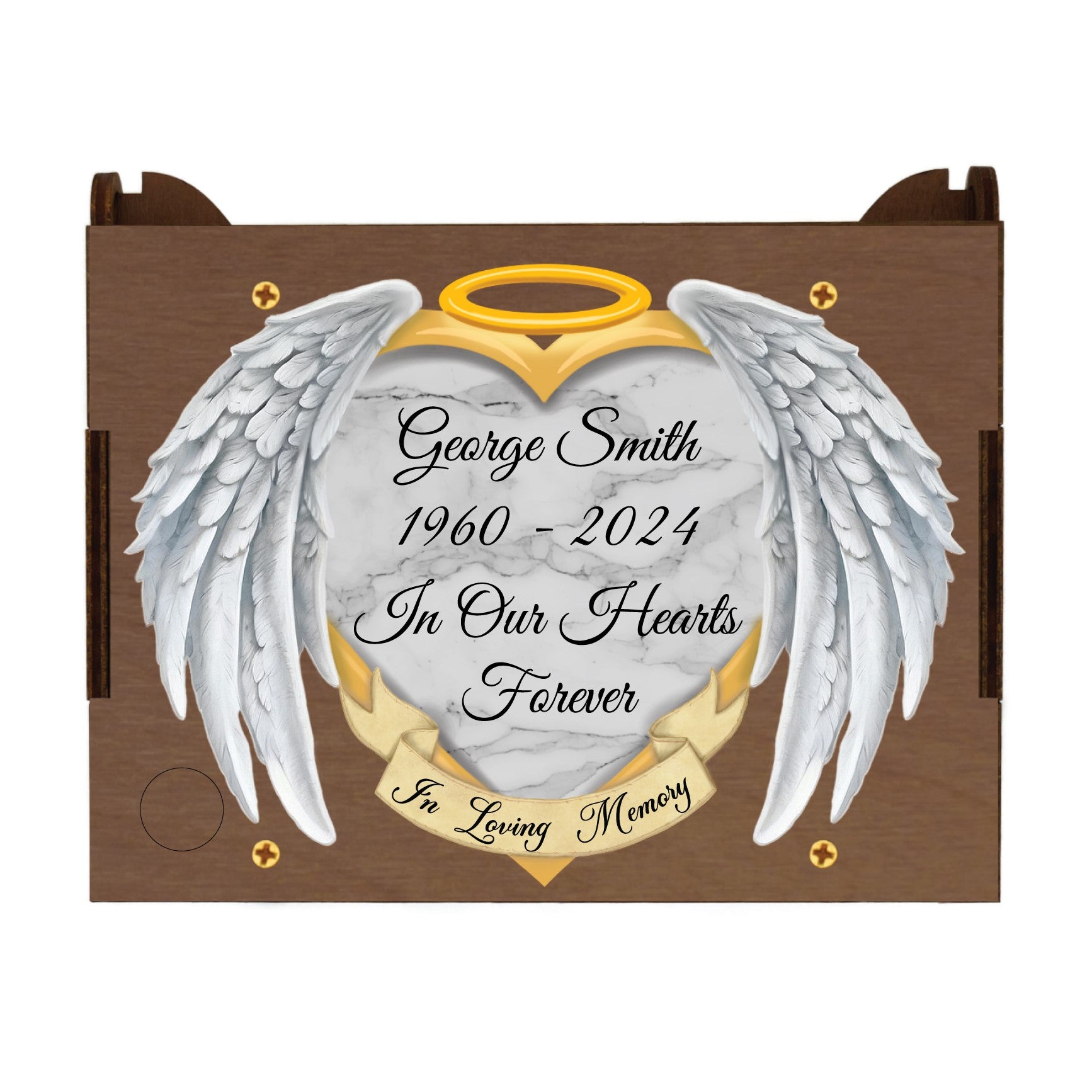 Personalized Commemorative Angel Wings Box That Plays Any Song, Digital Music Memorial good Box