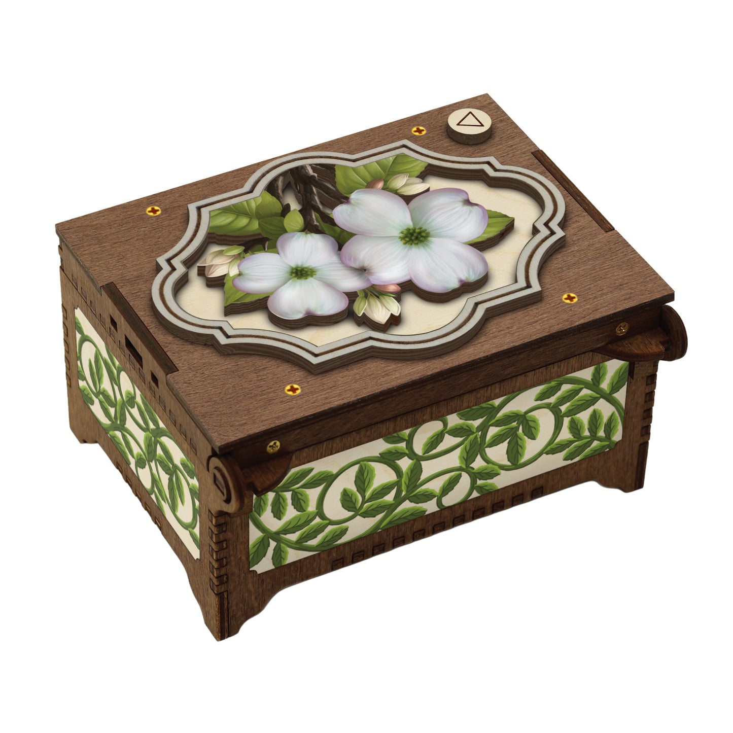 Colorful Dogwood Music Box