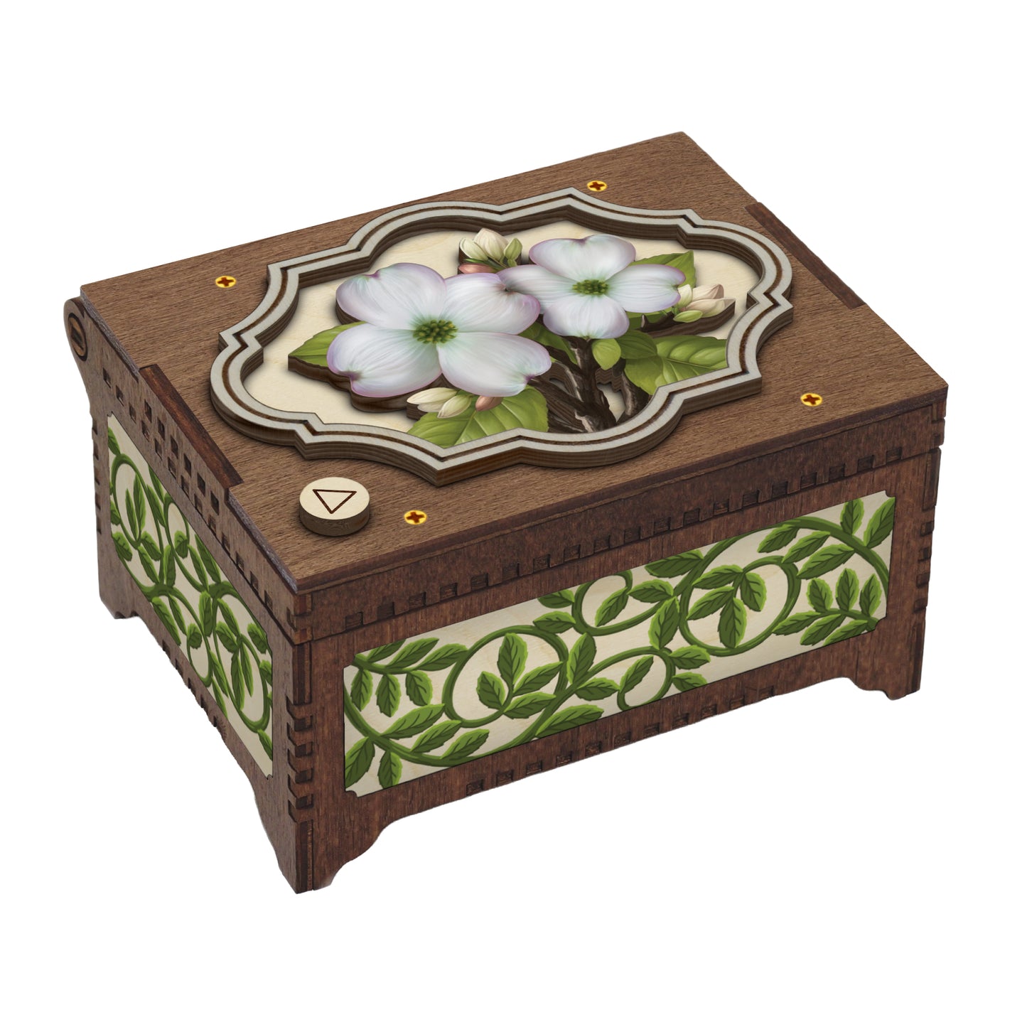 Colorful Dogwood Music Box