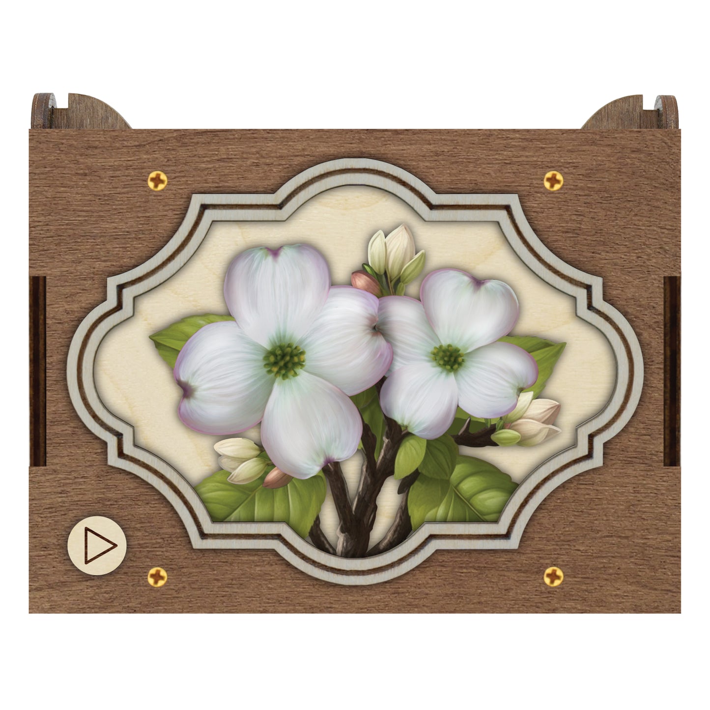 Colorful Dogwood Music Box