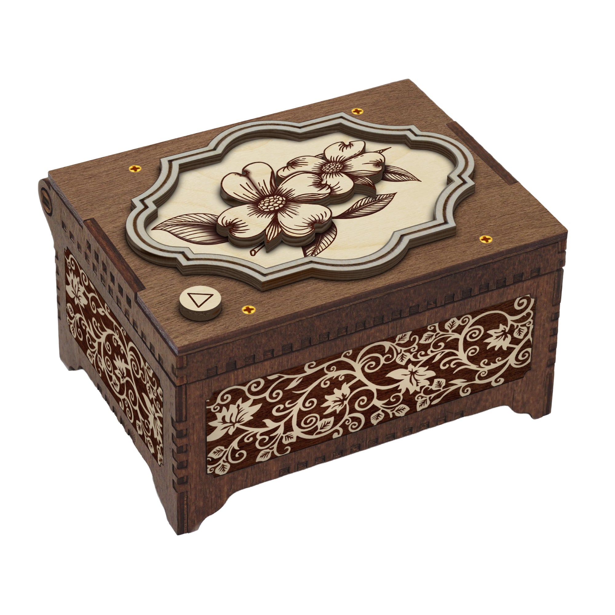 Dogwood Flower MP3 Music Box, Plays Any Audio, Your Photo Inside ...