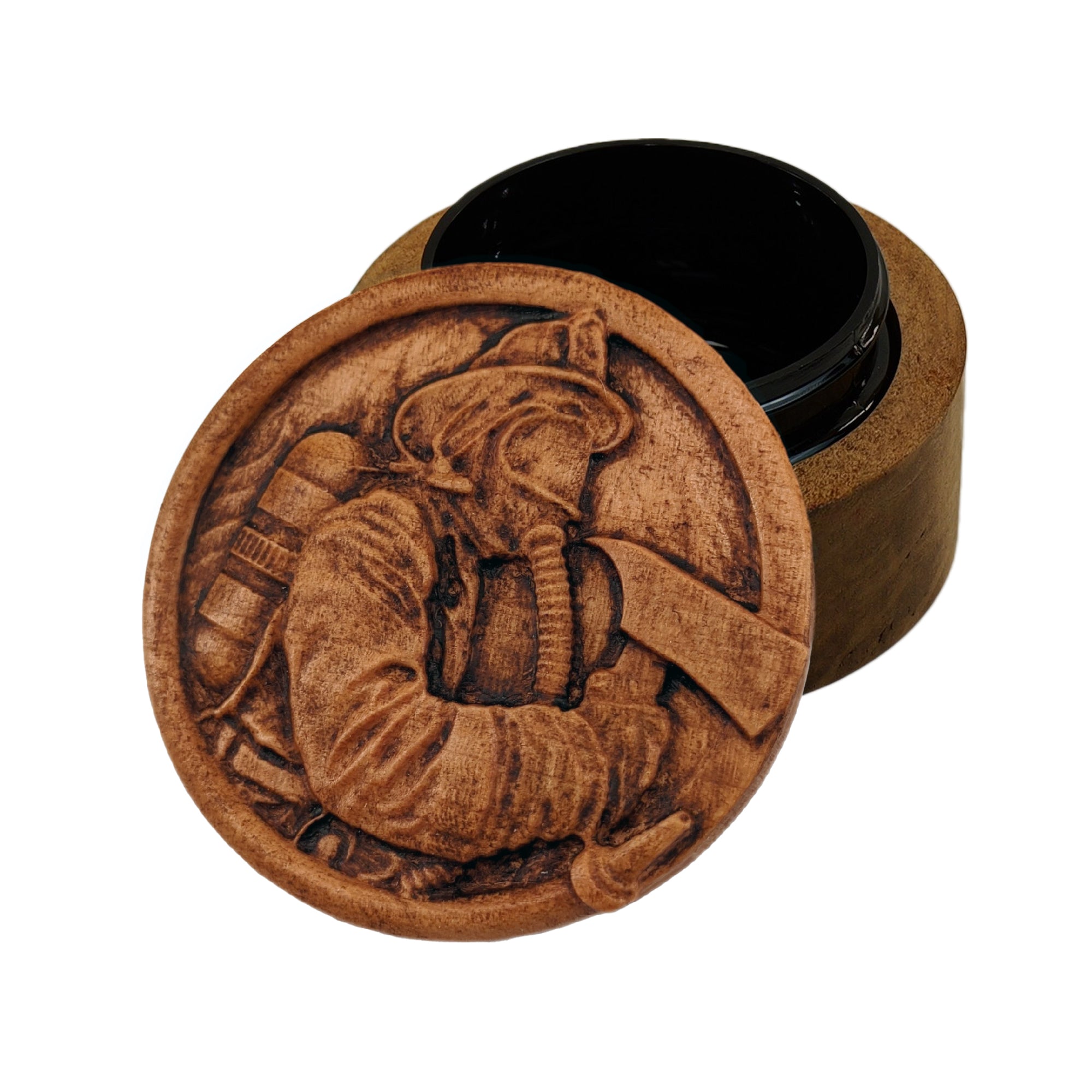Firefighter Carved Box, Keepsake Urn, Your Text Engraved – Davidson ...