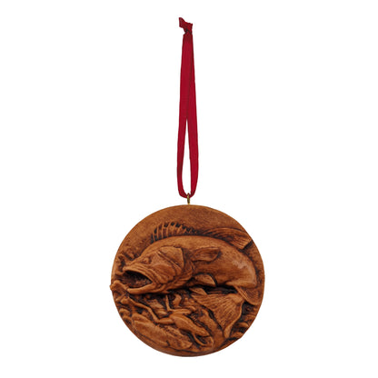 Fish Carved Wood Ornament
