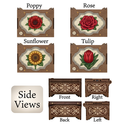 Colorful Flower Choice Music Box