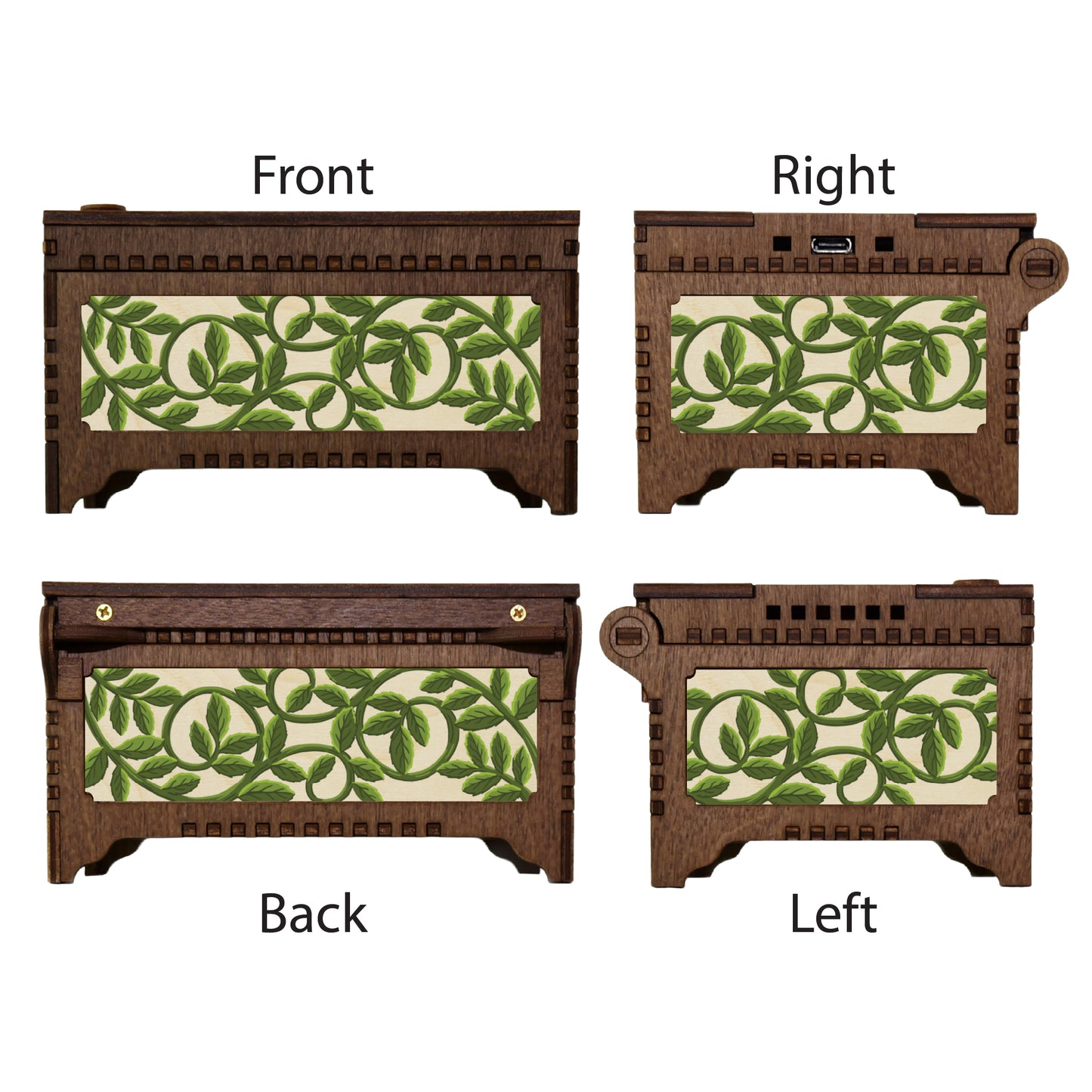 Colorful Hibiscus Music Box