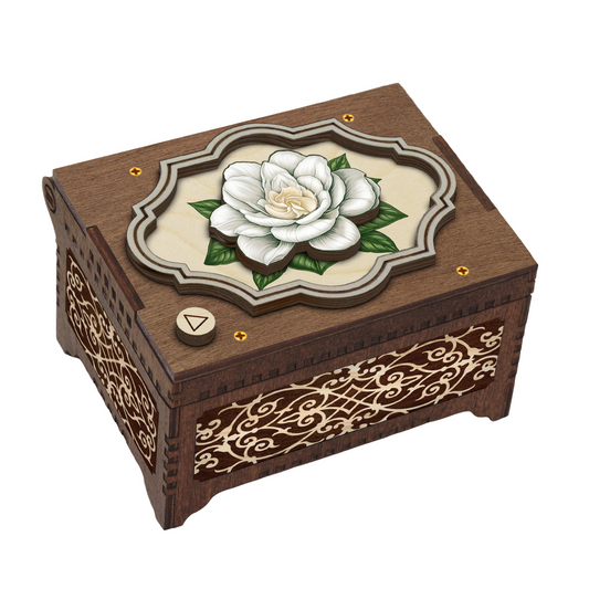 Colorful Gardenia Music Box