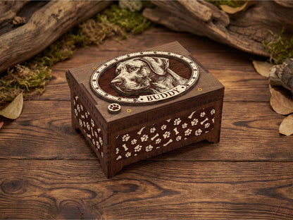 Great Dane Dog Custom Memorial Music Box, Urn