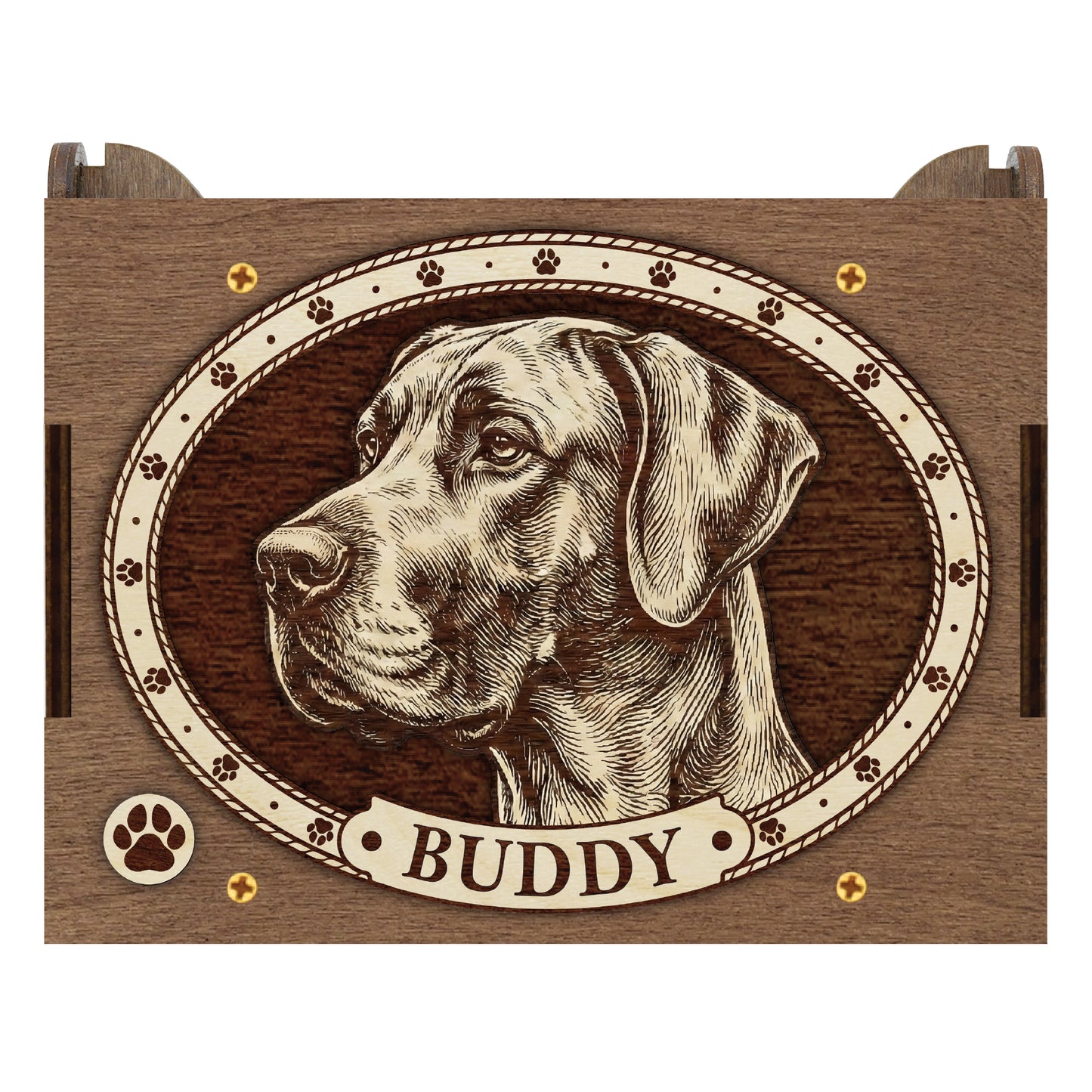 Great Dane Dog Custom Memorial Music Box, Urn