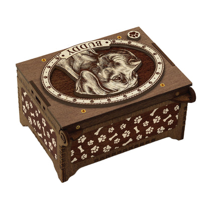 Great Dane Dog Custom Memorial Music Box, Urn