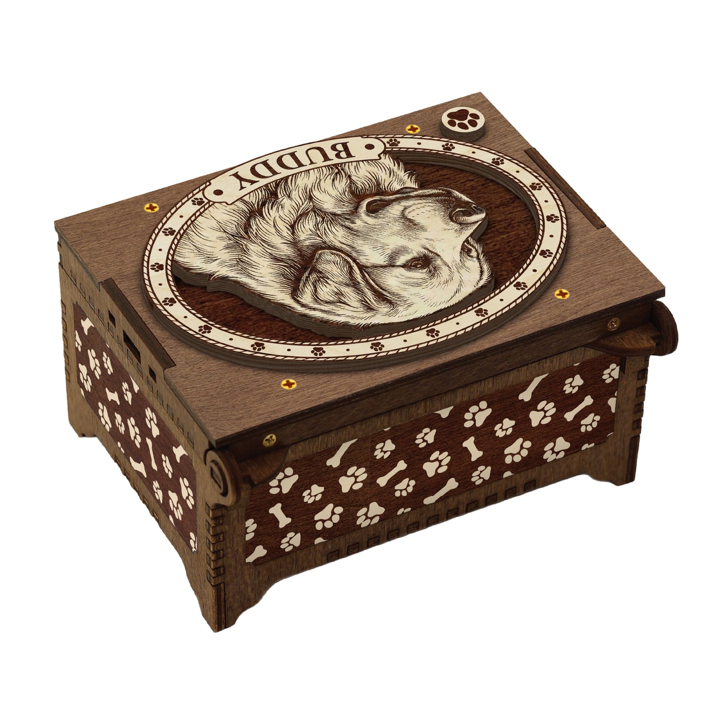 Great Pyrenees Dog Custom Memorial Music Box, Urn