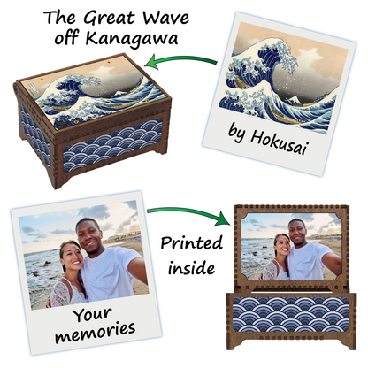 The Great Wave Painting MP3 Music Box