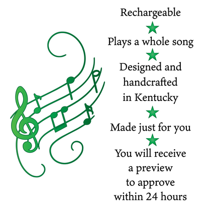 Colorful Hibiscus Music Box