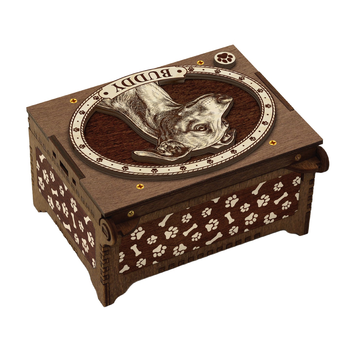 Greyhound Dog Custom Memorial Music Box, Urn
