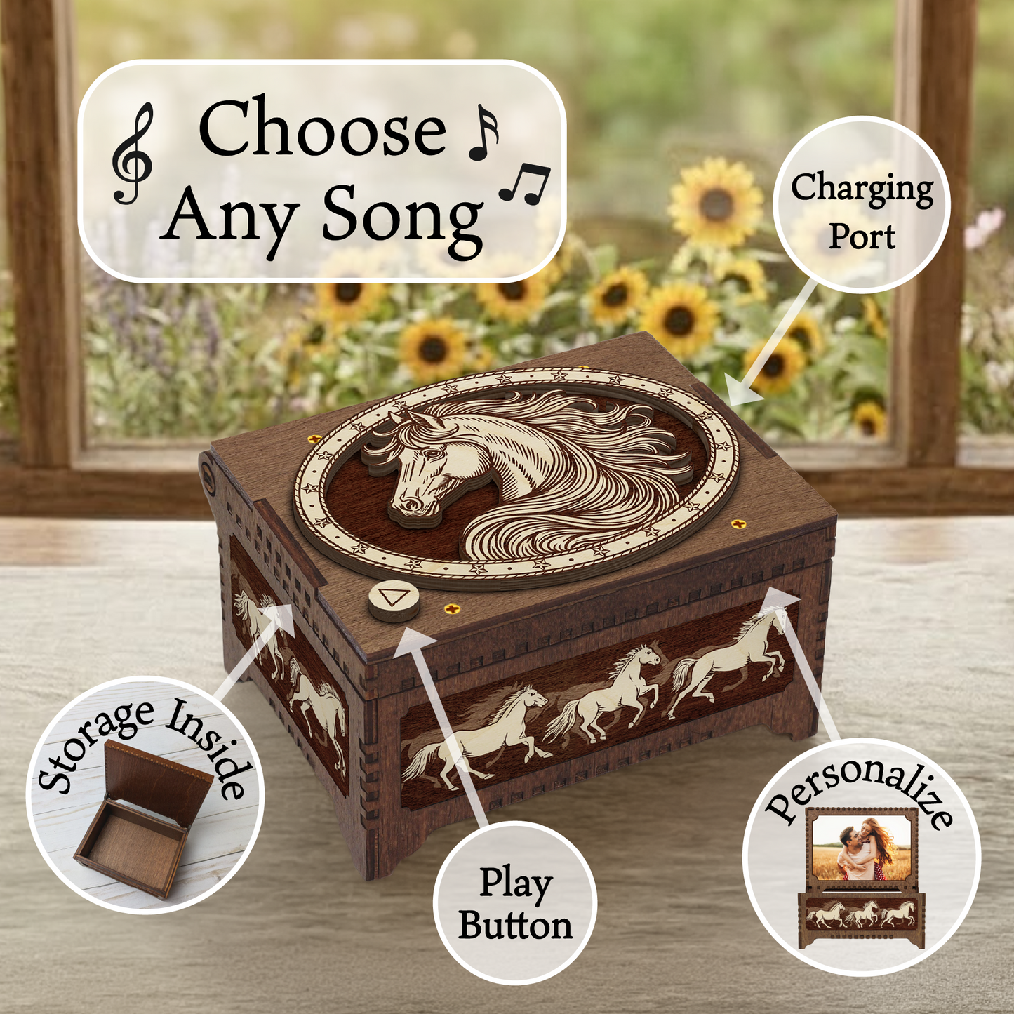 Horse Music Box