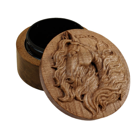 Flowing Mane Horse Carved Box