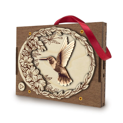 Hummingbird MP3 Musical Ornament