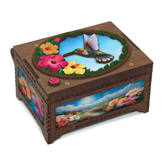 Colorful Hummingbird MP3 Music Box