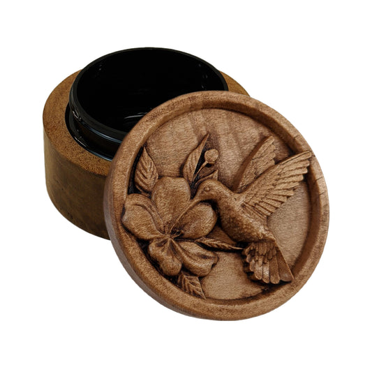 Hummingbird Carved Box