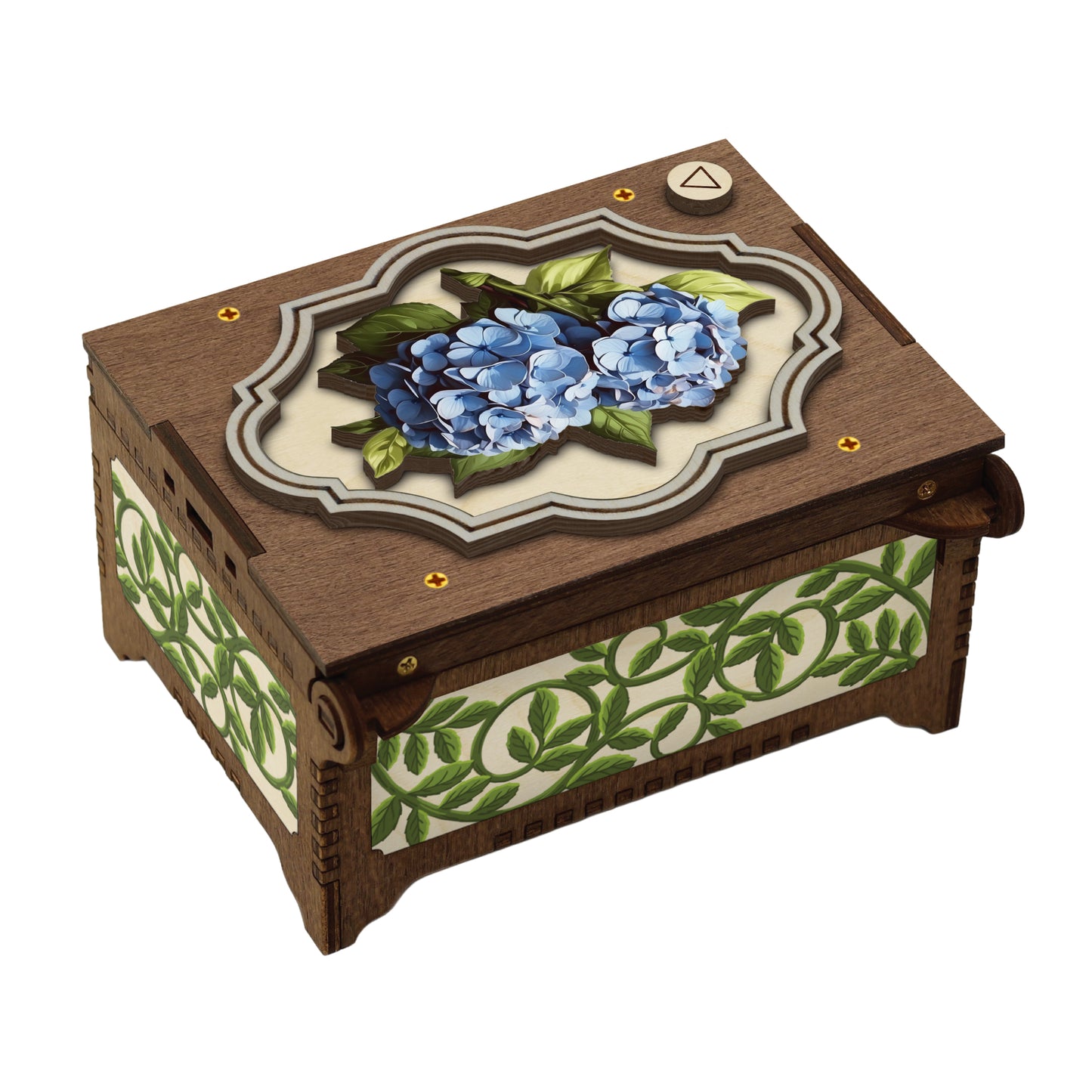Colorful Hydrangea Music Box