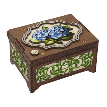 Colorful Hydrangea Music Box