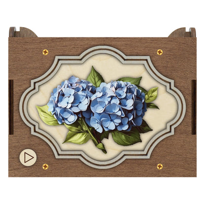 Colorful Hydrangea Music Box