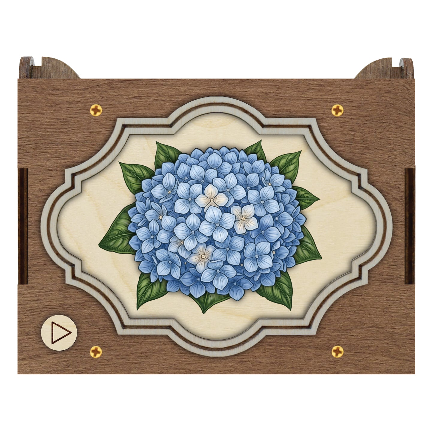 Colorful Hydrangea Music Box