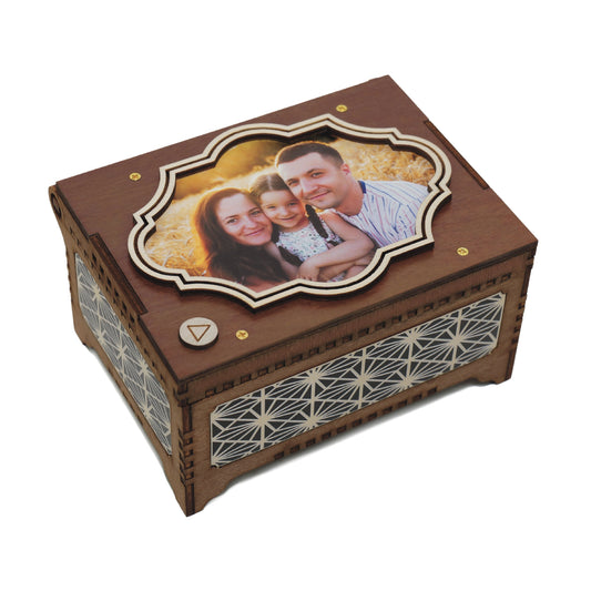 Custom Photo and Text MP3 Music Box
