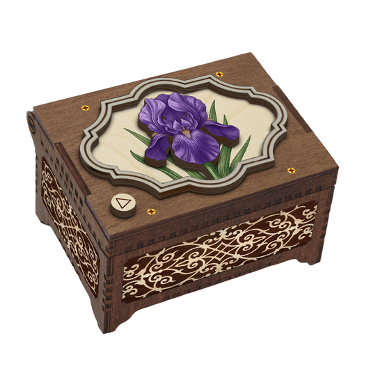Colorful Iris Music Box