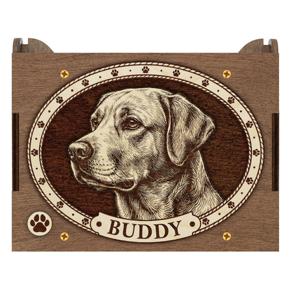 Labrador Dog Custom Memorial Music Box, Urn