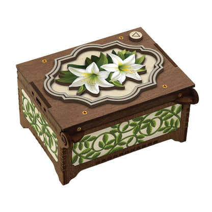 Colorful Lily Music Box